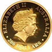 200 Dollars - Elizabeth II 4th Portrait - Koala - Gold Bullion Coin obverse image