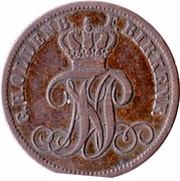 3 Pfennige - Paul Frederick August obverse image