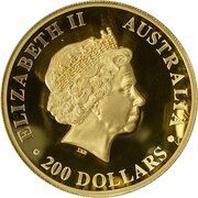 200 Dollars - Elizabeth II 4th Portrait - Koala - Gold Bullion Coin obverse image