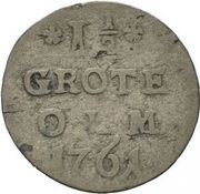 1½ Grote - Frederick V, Germany, 1761 reverse image