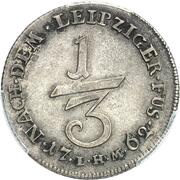⅓ Thaler - Frederick V of Denmark, Germany, 1762 reverse image