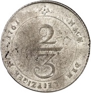 ⅔ Thaler - Frederick V of Dänemark, Germany, 1761 reverse image