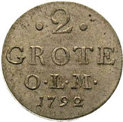 2 Grote - Peter Frederick William, Germany, 1792 reverse image