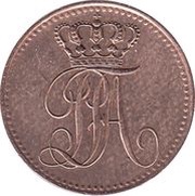 ¼ Grote - Paul Frederick August obverse image