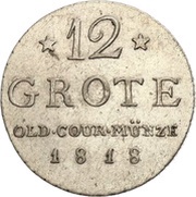 12 Grote - Peter Frederick Louis, Germany, 1816-1818 reverse image