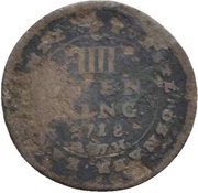 4 Pfenning - Ernest August II of York, Germany, 1718 reverse image