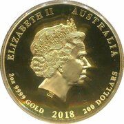 200 Dollars - Elizabeth II 4th Portrait - Anzac Spirit 100 Years obverse image