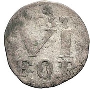 6 Pfennig - Francis William of Wartenberg, Germany, 1657 reverse image