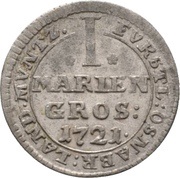 1 Mariengroschen - Ernest August II of York, Germany, 1721 reverse image