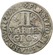 2 Mariengroschen - Charles of Lothringen, Germany, 1714 reverse image