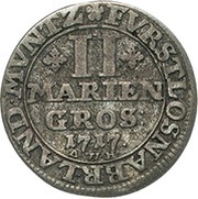 2 Mariengroschen - Ernest August II of York, Germany, 1717-1718 reverse image