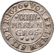 24 Mariengroschen - Ernest August I, Germany, 1675-1676 reverse image