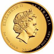 200 Dollars - Elizabeth II 4th Portrait - End of WWI 100th Anniversary obverse image