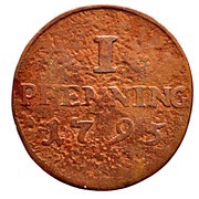 1 Pfenning, Germany, 1791-1805 reverse image