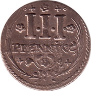 3 Pfennig, Germany, 1704-1760 reverse image