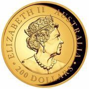 200 Dollars - Elizabeth II 6th Portrait - Koala - Gold Bullion Coin obverse image