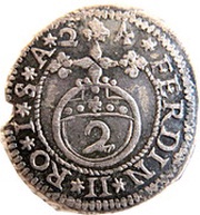 2 Kreuzers - Louis Eberhard Ferdinand II, Germany, 1623-1626 reverse image