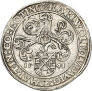 1 Thaler - Charles Wolfgang, Louis XV and Martin obverse image