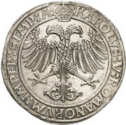 1 Thaler - Charles Wolfgang, Louis XV and Martin, Germany, 1538-1543 reverse image