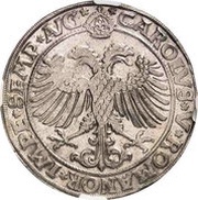 1 Thaler - Charles Wolfgang, Louis XV and Martin, Germany, 1543-1546 reverse image