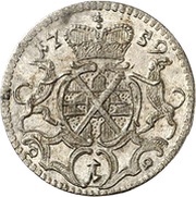 1 Kreuzer - John Aloys I, Germany, 1759 reverse image