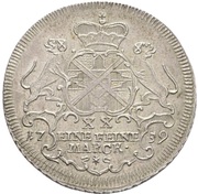 ½ Thaler - John Aloys I, Germany, 1759 reverse image