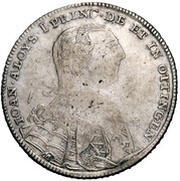 ⅔ Thaler - John Aloys I Gittergulden obverse image