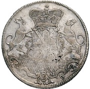 ⅔ Thaler - John Aloys I Gittergulden, Germany, 1759 reverse image