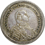 1 Thaler - John Aloys I obverse image