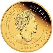 200 Dollars - Elizabeth II 6th Portrait - Queen Victoria 200th Anniversary - Gold Proof obverse image