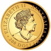 200 Dollars - Elizabeth II 6th Portrait - Koala - Gold Bullion Coin obverse image