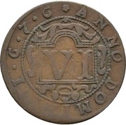 6 Pfennig - Ferdinand II of Fürstenberg, Germany, 1676-1677 reverse image