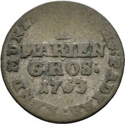 1 Mariengroschen - William Anthony of Asseburg, Germany, 1763 reverse image