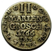 2 Mariengroschen - William Anthony of Asseburg, Germany, 1764-1766 reverse image