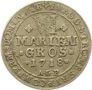 6 Mariengroschen - Francis Arnold of Metternich, Germany, 1718 reverse image