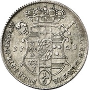 ⅙ Thaler - Clemens August of Bayern, Germany, 1723-1724 reverse image