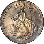 ⅔ Thaler - Frederick William of Westphalen, Germany, 1786 reverse image