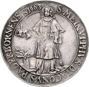 1 Thaler - Ferdinand II of Fürstenberg, Germany, 1663 reverse image
