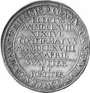 1 Thaler - Ferdinand II of Fürstenberg, Germany, 1668 reverse image