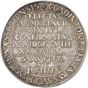 1 Thaler - Ferdinand II of Fürstenberg, Germany, 1668 reverse image