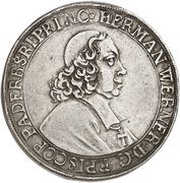 1 Thaler - Hermann Werner of Metternich obverse image