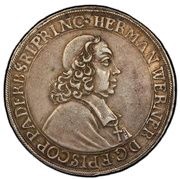 1 Thaler - Hermann Werner of Metternich obverse image