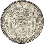 1 Thaler - Hermann Werner of Metternich, Germany, 1694 reverse image