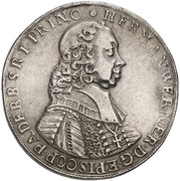1 Thaler - Hermann Werner of Metternich obverse image