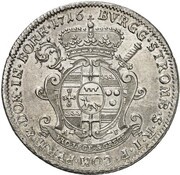 1 Thaler - Francis Arnold of Metternich, Germany, 1716-1718 reverse image