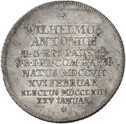 1 Thaler - William Anthony of Asseburg, Germany, 1763 reverse image