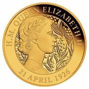 200 Dollars - Elizabeth II 6th Portrait - Her Majesty's 95th Birthday, Australia, 2021 reverse image
