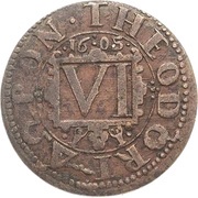 6 Pfennig, Germany, 1605 reverse image