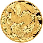 200 Dollars - Elizabeth II 6th Portrait - Chinese Myths and Legends; Phoenix, Australia, 2022 reverse image