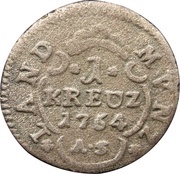 1 Kreuzer - Charles Theodor, Germany, 1758-1775 reverse image